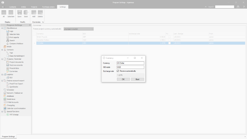 Creation of a currency