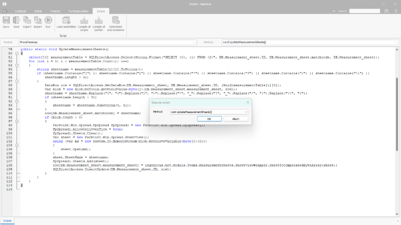 Name correction script